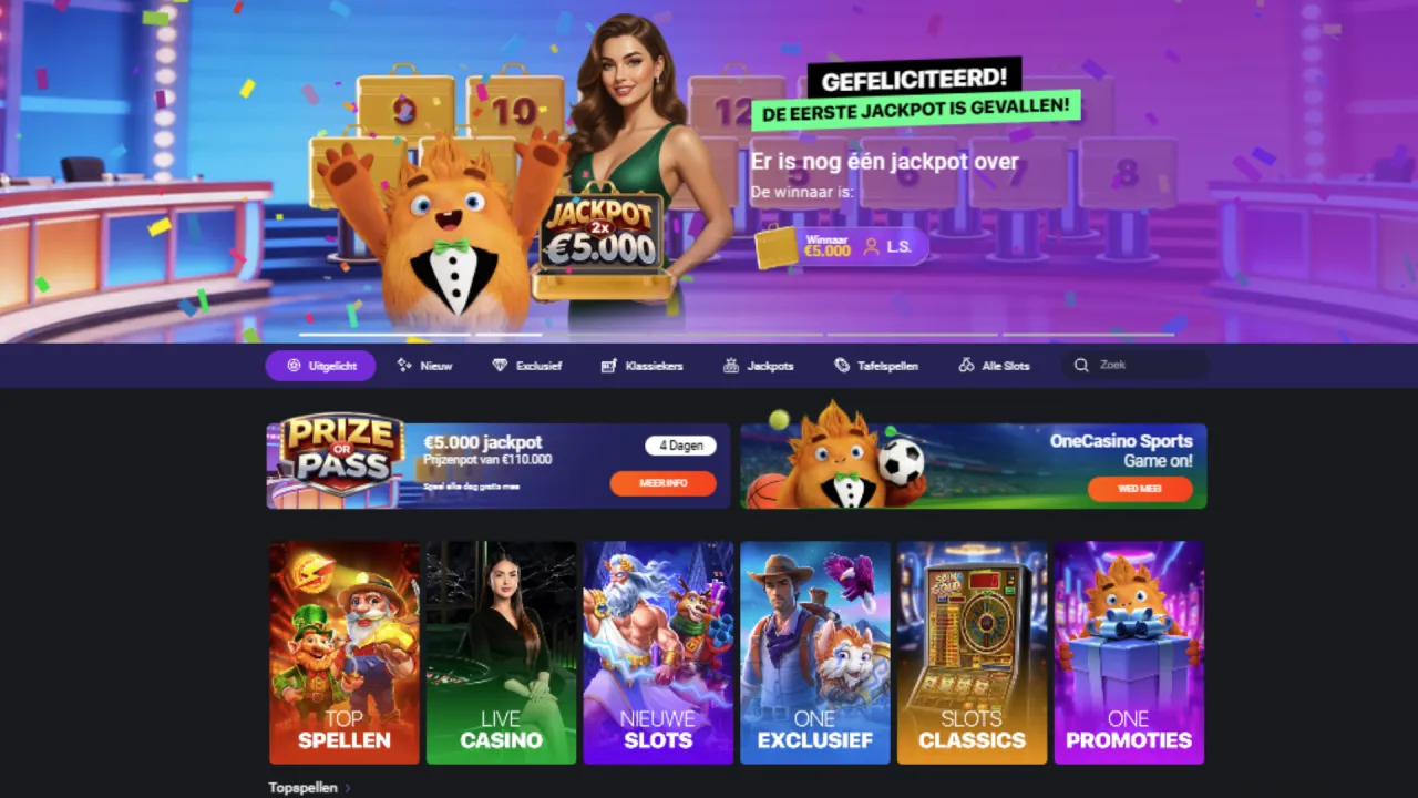 Speloverzicht van NomaSpin